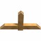 Ekena Millwork Eugene Rough Sawn Timber Gable Bracket, Western Red Cedar, 48"W x 26"H x 4"D x 6"F, 13/12 Pitch GBW048X26X0406EUG00RWR - alternate 3